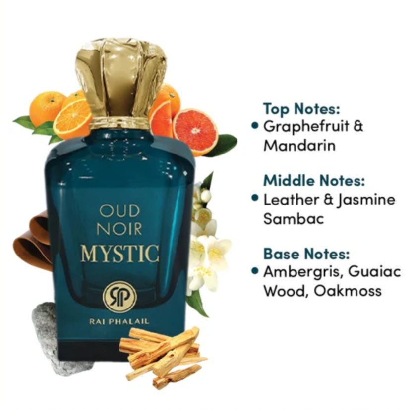 OUD NOIR MYSTIC EDP 100ML FOR MEN BY RAIL PHALAIL